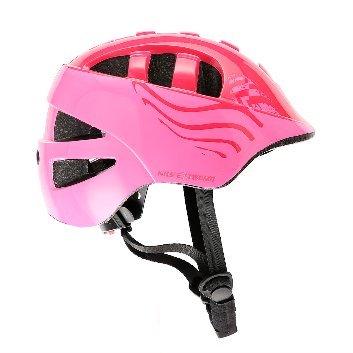 DĚTSKÁ PŘILBA NILS EXTREME, RŮŽOVÁ, VELIKOST XS (47-56 CM)