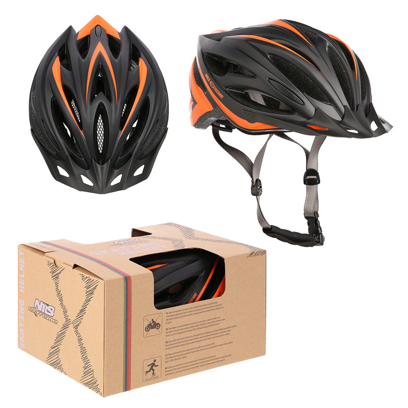 MTW202 BLACK-ORANGE SIZE S (48-53CM) NILS EXTREME HELMET