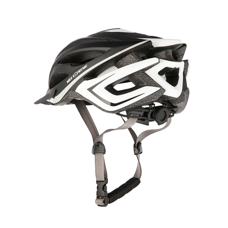 MTW202 BLACK AND WHITE SIZE M (53-58CM) NILS EXTREME HELMET