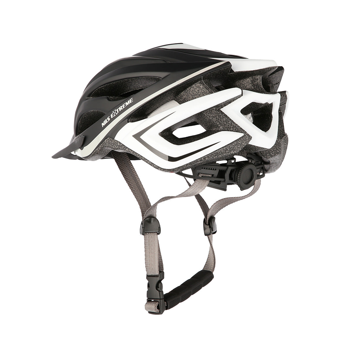 MTW202 ČERNOBÍLÁ VELIKOST L (59-65 CM) NILS EXTREME HELMET