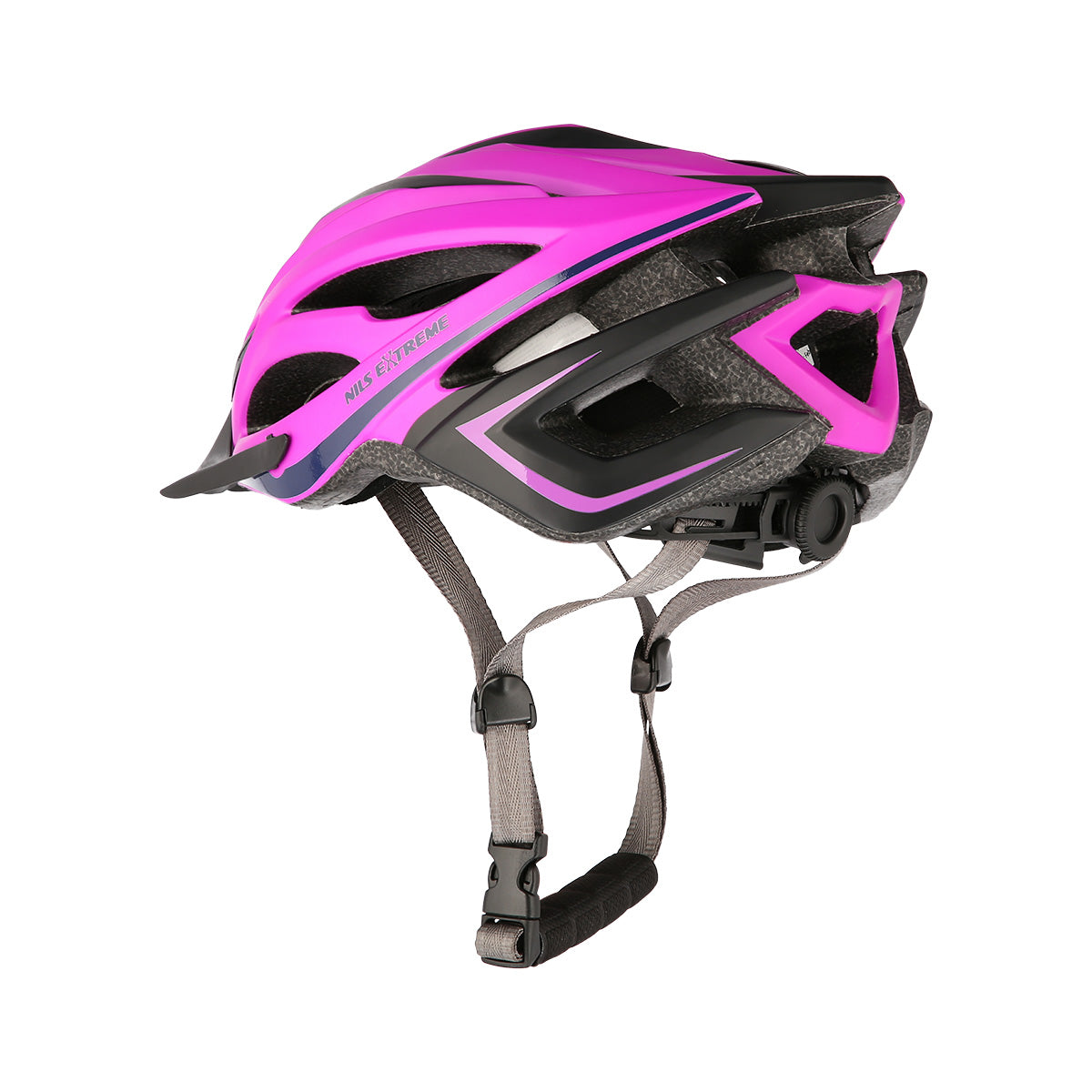 MTW202 FIOLETOWO-NIEBIESKI ROZM. L (59-65CM) KASK NILS EXTREME