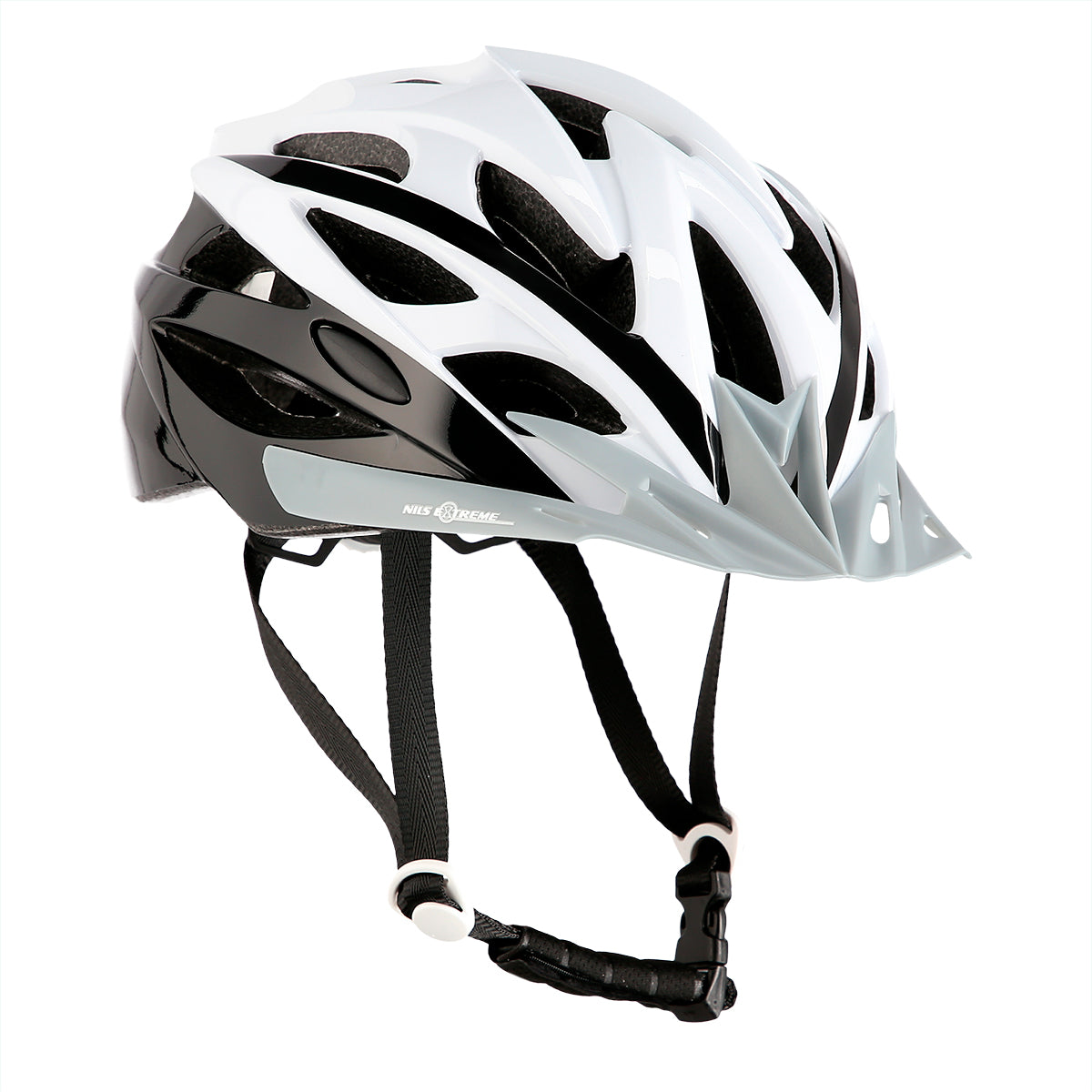 MTW210 BÍLO-ČERNÁ VELIKOST L (59-65 CM) NILS EXTREME HELMET