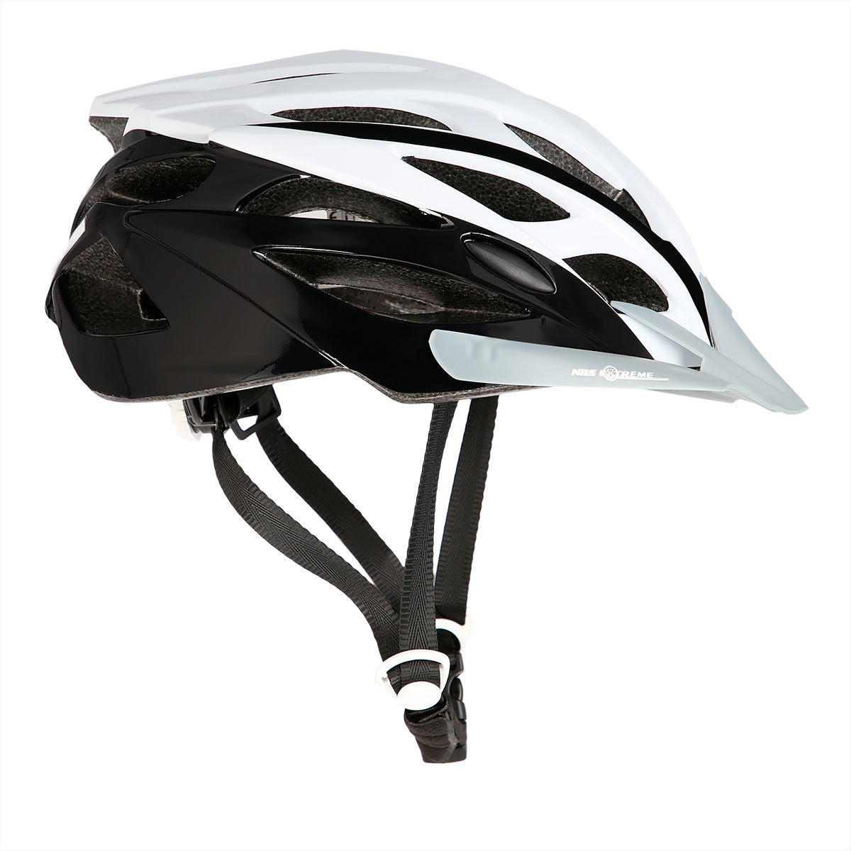 MTW210 BÍLO-ČERNÁ VELIKOST L (59-65 CM) NILS EXTREME HELMET