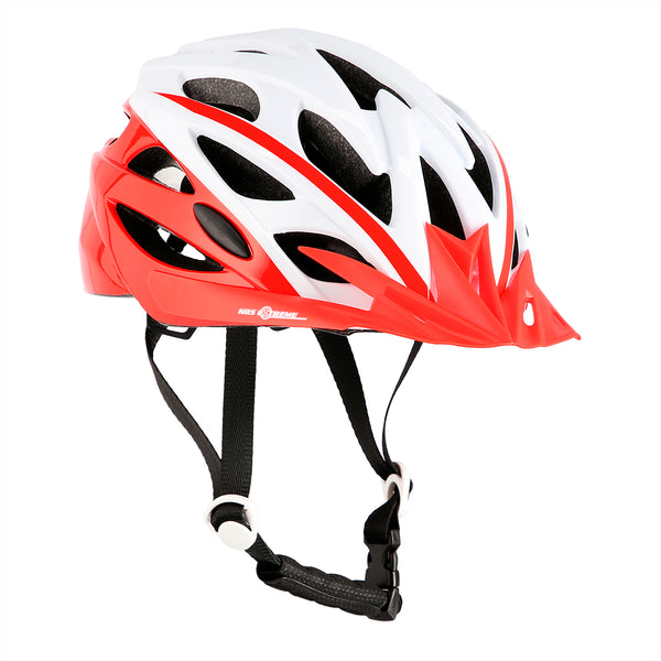 MTW210 WHITE-RED SIZE S (50-58CM) NILS EXTREME HELMET