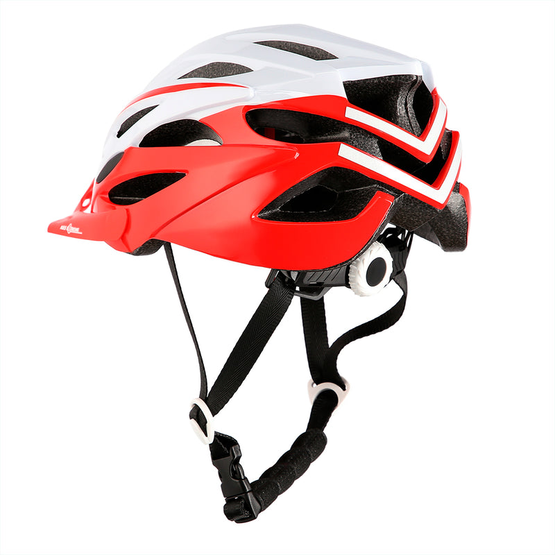 MTW210 WHITE-RED SIZE M (53-60CM) NILS EXTREME HELMET