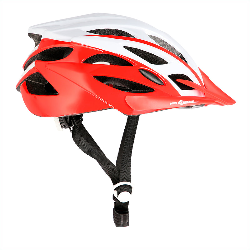 MTW210 WHITE-RED SIZE M (53-60CM) NILS EXTREME HELMET