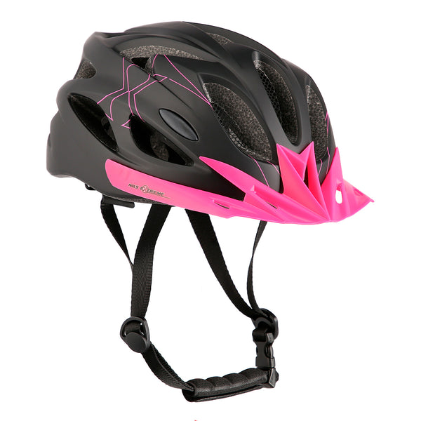 MTW291 BLACK-PINK SIZE S (50-59CM) NILS EXTREME HELMET