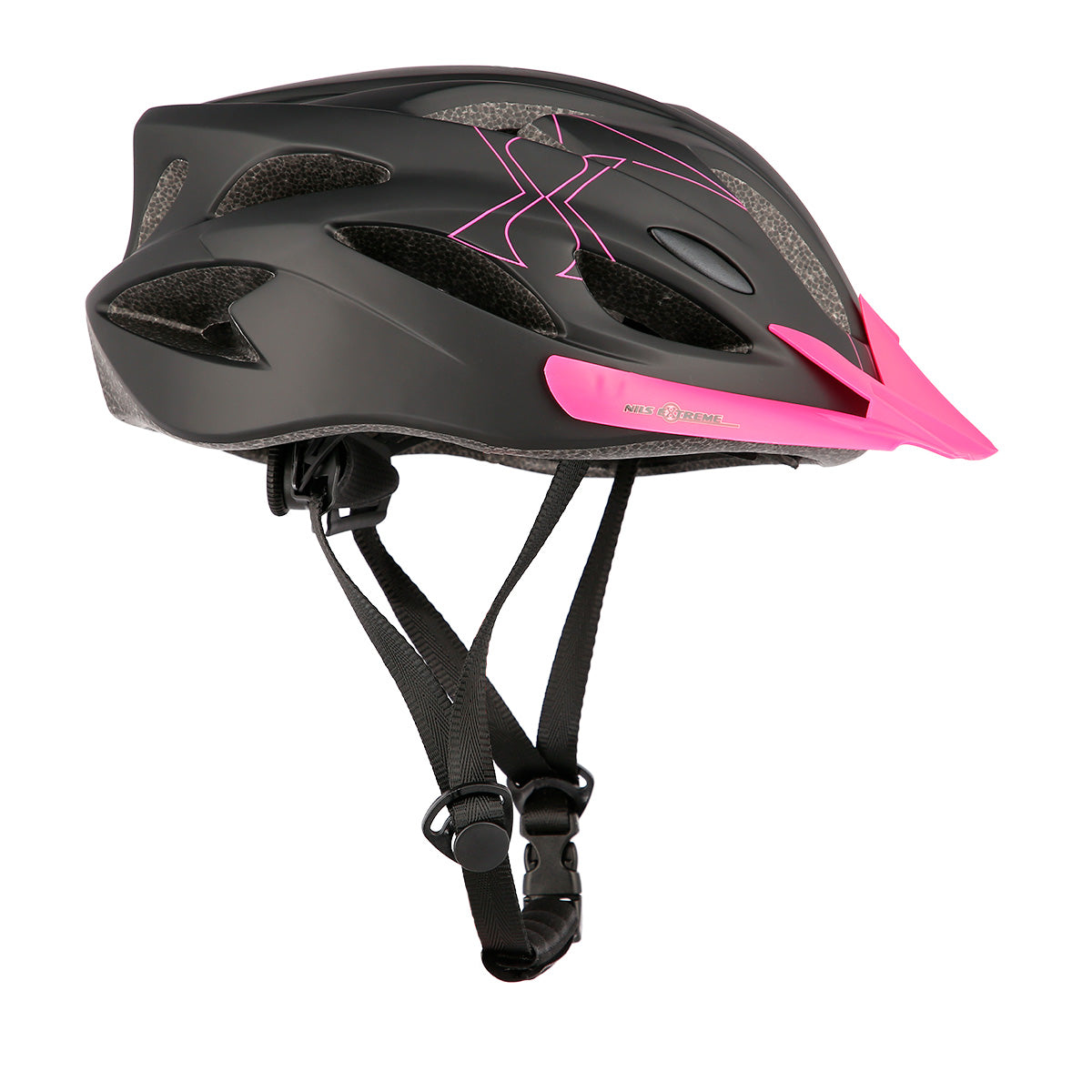 MTW291 ČERNO-RŮŽOVÁ VELIKOST M (51-60 CM) NILS EXTREME HELM