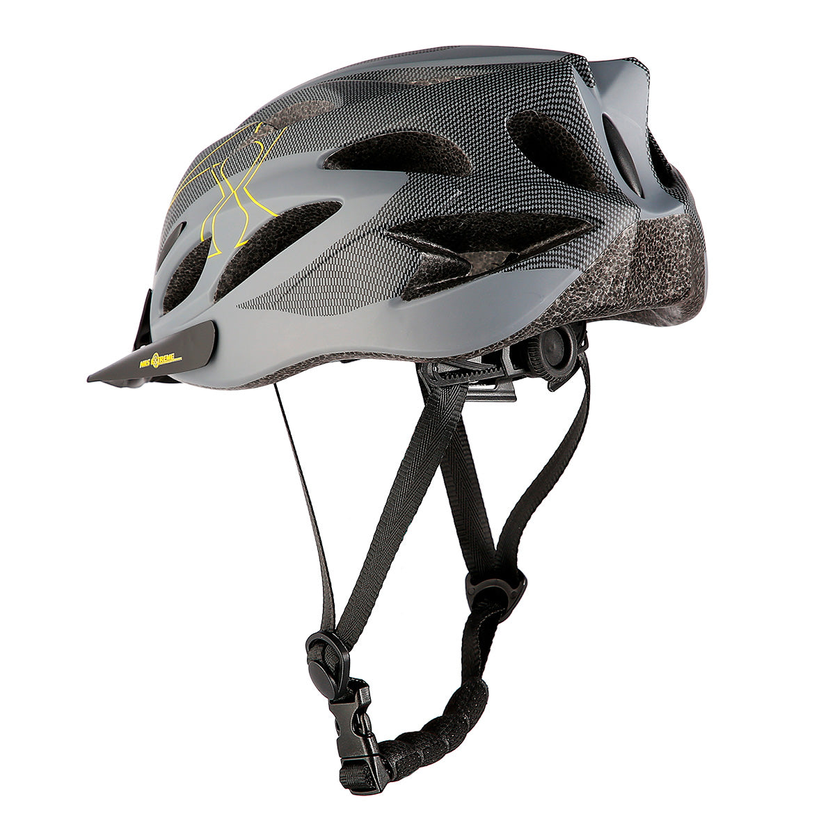 MTW291 ŠEDO-ČERNÁ VELIKOST M (51-60 CM) NILS EXTREME HELM