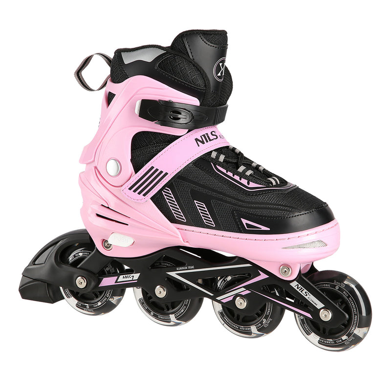 NA11230A PINK LED SIZE M(35-38) NILS EXTREME INLINE SKATES