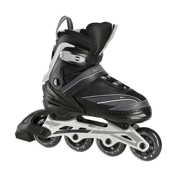 NA1123A BLACK-GREY SIZE M(35-38) NILS EXTREME INLINE SKATES