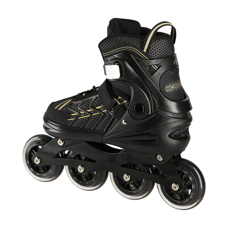 NA1128 BLACK-GOLD SIZE XL(43-45) NILS EXTREME ROLLER SKATES