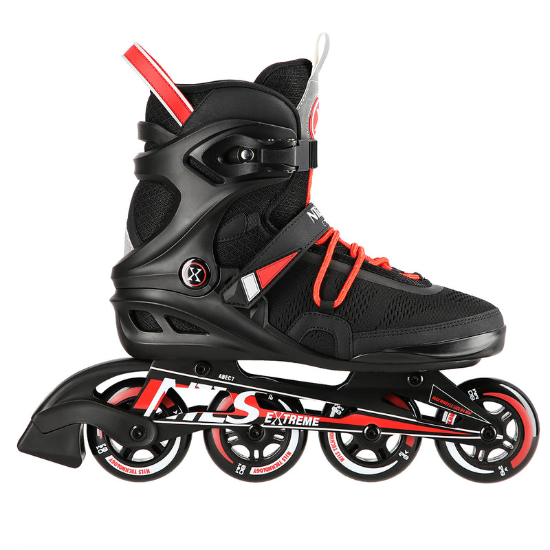 NA14124 BLACK SIZE 43 NILS EXTREME ROLLER SKATES