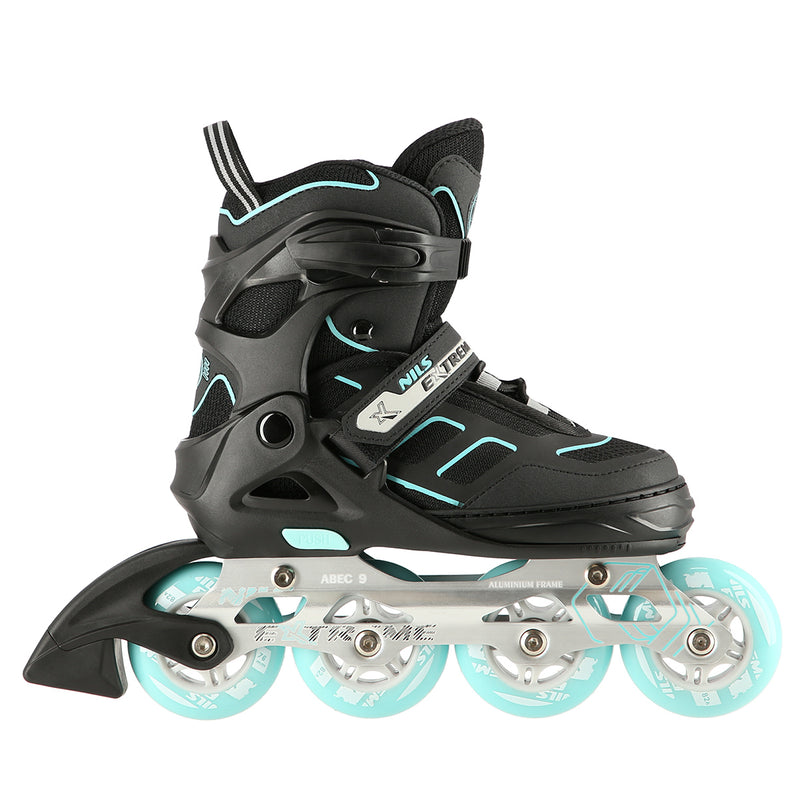 NA14174 A BLACK-MINT SIZE M (35-38) NILS EXTREME INLINE SKATES