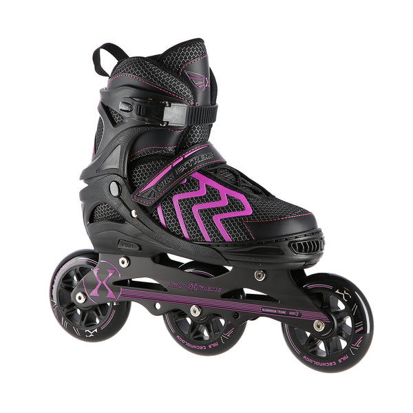 NA19318 BLACK-PURPLE SIZE M (35-38) NILS EXTREME INLINE SKATES