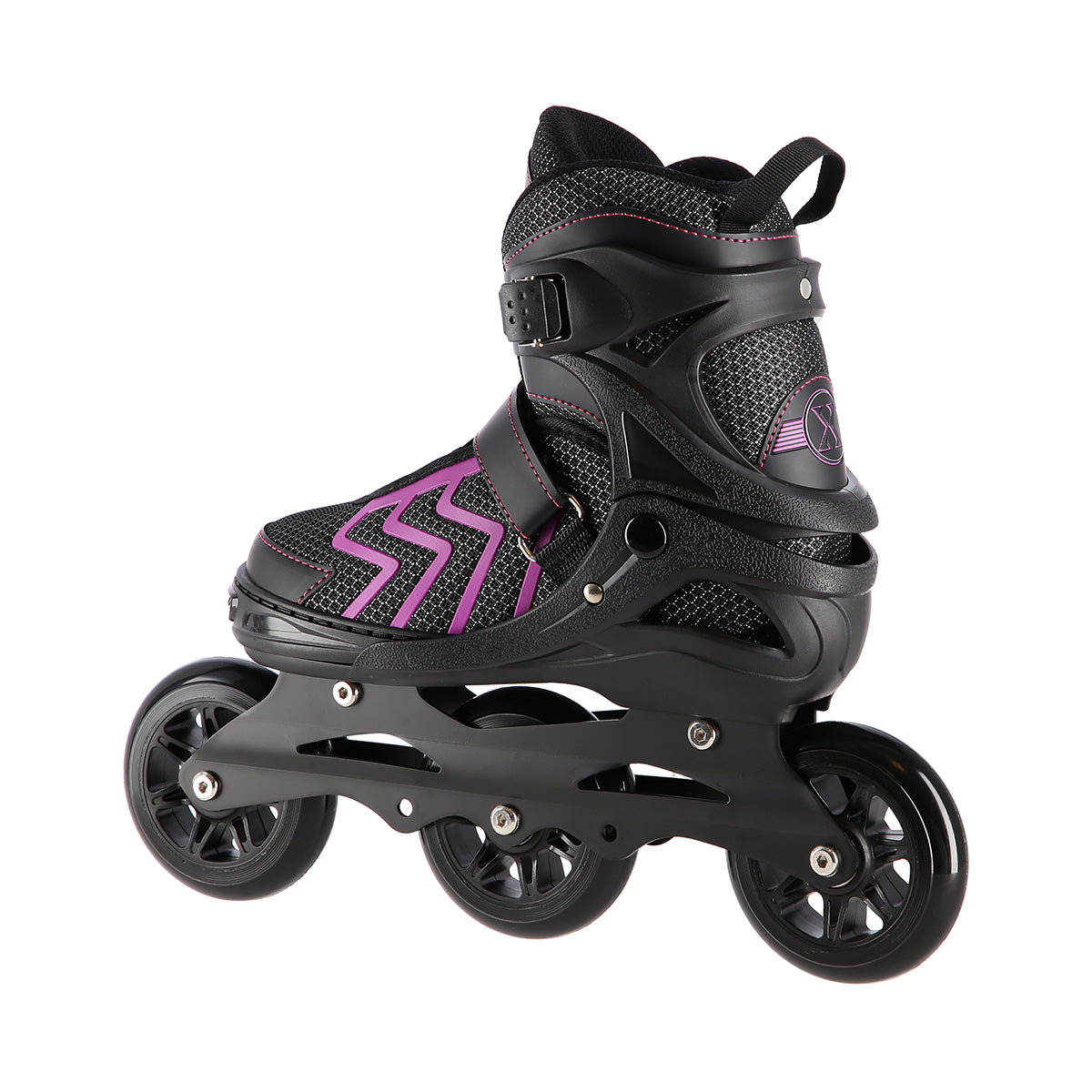 NA19318 BLACK-PURPLE SIZE L (39-42) NILS EXTREME INLINE SKATES