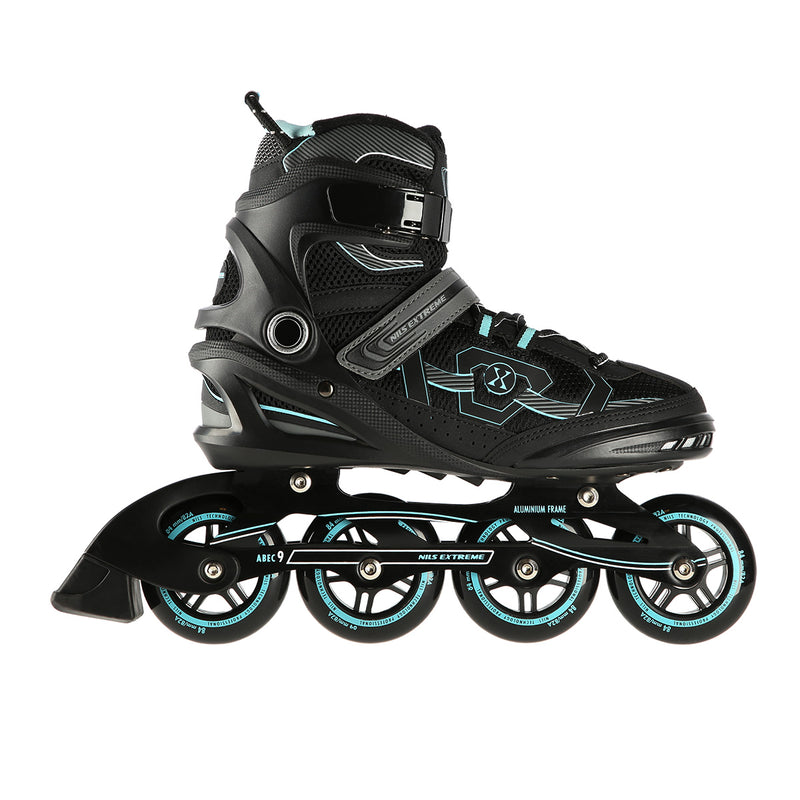 NA9157 BLACK-MINT SIZE 39 NILS EXTREME INLINE SKATES