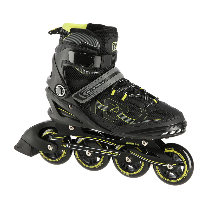 NA9157 BLACK-YELLOW SIZE 42 NILS EXTREME ROLLER SKATES