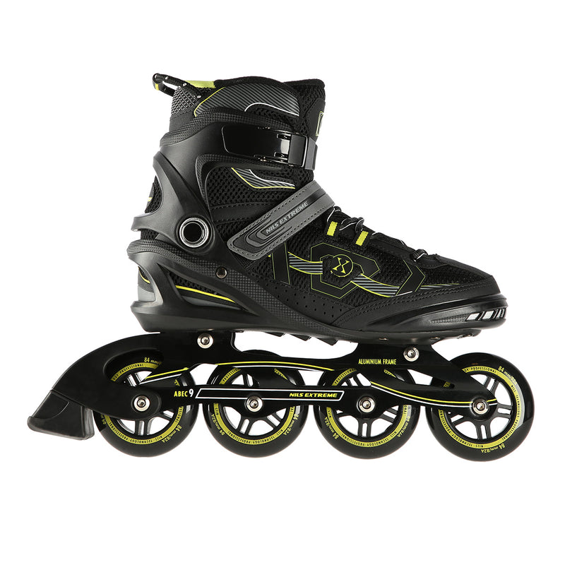 NA9157 BLACK-YELLOW SIZE 40 NILS EXTREME ROLLER SKATES