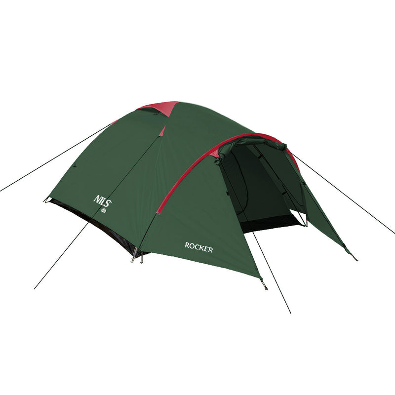 NC6013 GREEN-RED CAMPING TENT ROCKER NILS CAMP