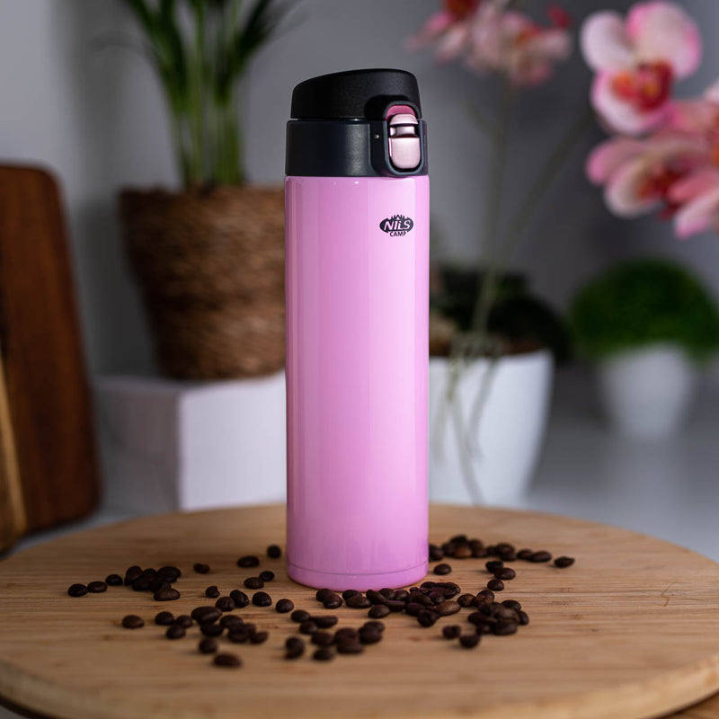 NCB28 PINK THERMAL MUG NILS CAMP