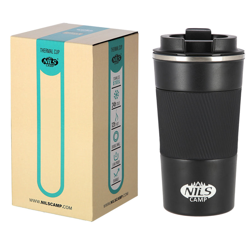 NCC09 BLACK THERMAL MUG NILS CAMP