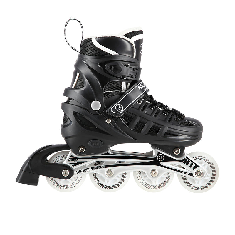 NH10905 4in1 BLACK LED SIZE M(35-38) SKATING BLADES WITH HOCKEY BLADE NILS EXTREME