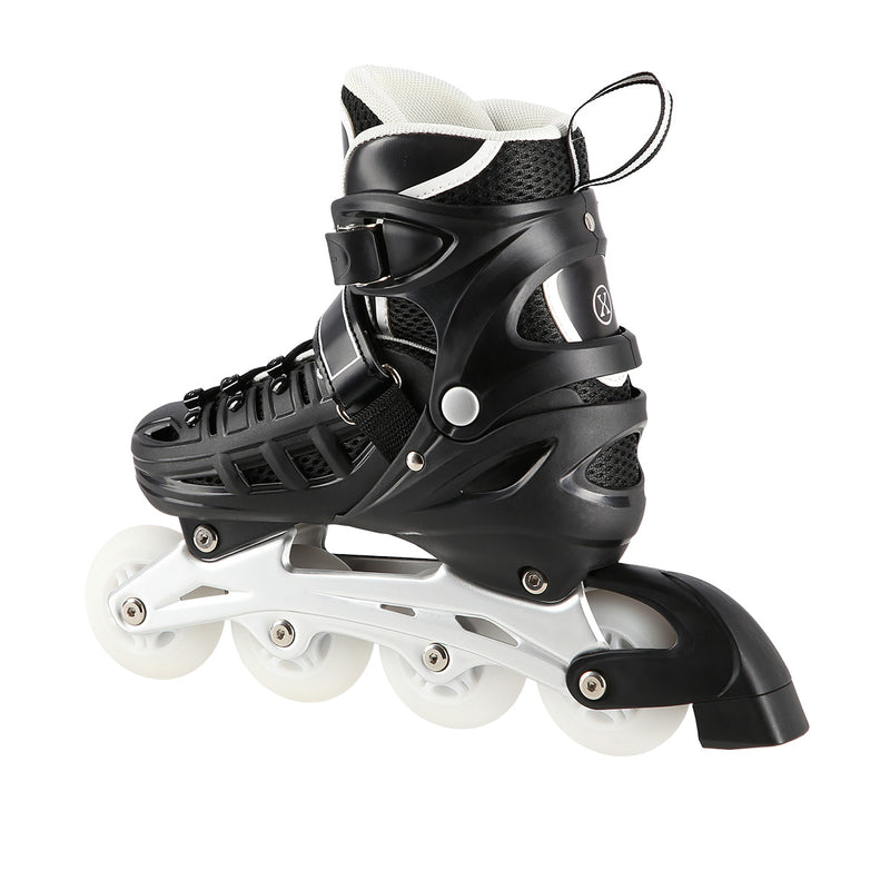 NH10905 4in1 BLACK LED SIZE L(39-42) SKATING BLADES WITH ADJUSTABLE HOCKEY BLADE NILS EXTREME