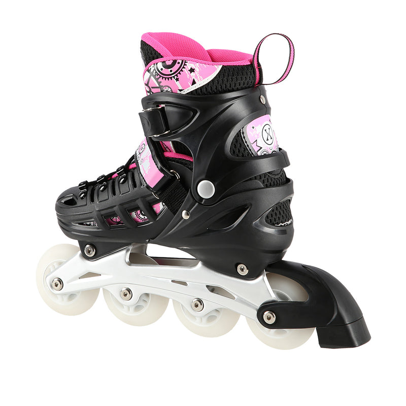 NH10905 4in1 PINK LED SIZE M(35-38) SKATING BLADES WITH HOCKEY BLADE NILS EXTREME