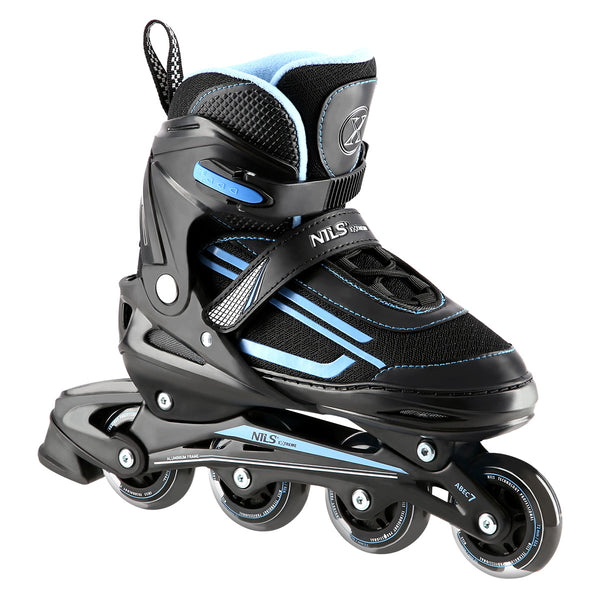 NJ19803A LED BLUE SIZE L(39-42) NILS EXTREME INLINE SKATES