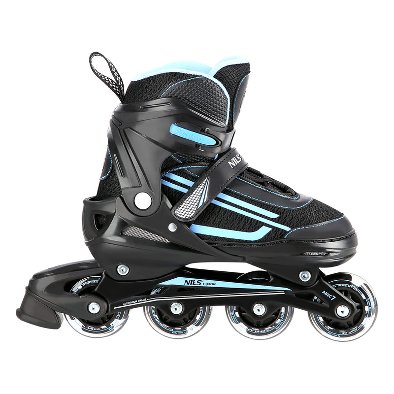 NJ19803A LED BLUE SIZE S(31-34) NILS EXTREME SKATES