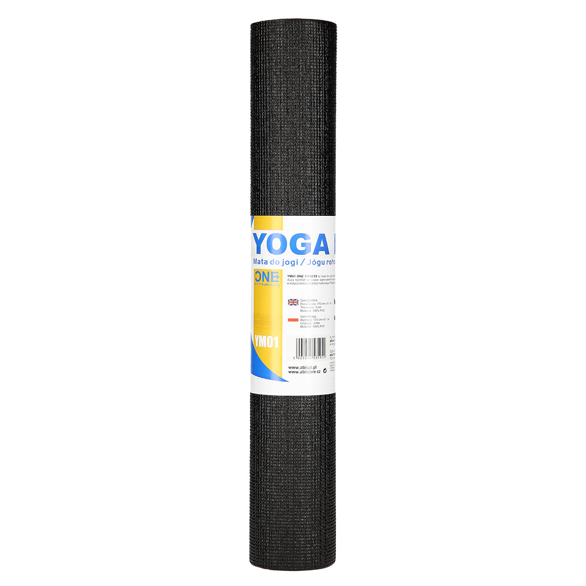 YM01 BLACK ONE FITNESS YOGA MAT