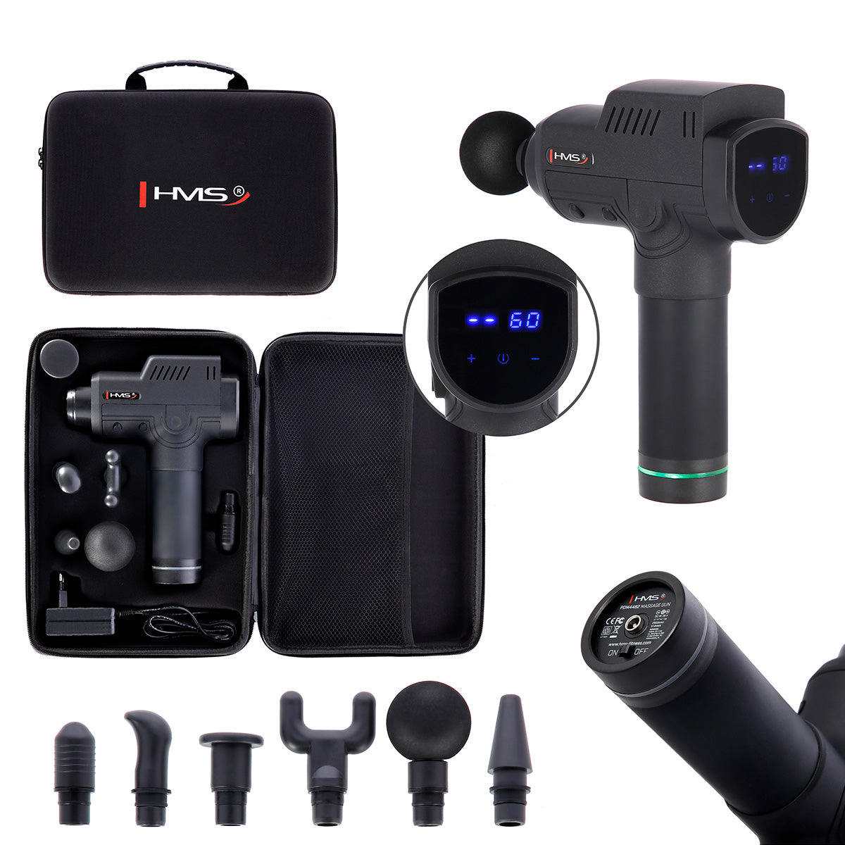 PDM4482G BLACK MASSAGE GUN HMS