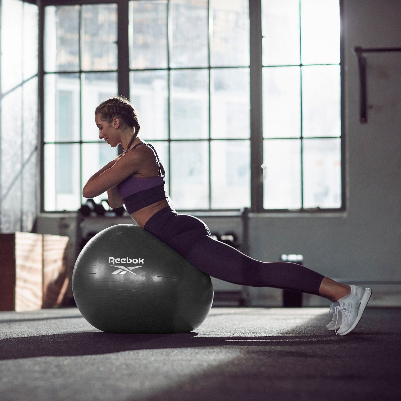 REEBOK GYMNASTICKÝ MÍČ 55 CM ČERNÝ RAB-12015BK