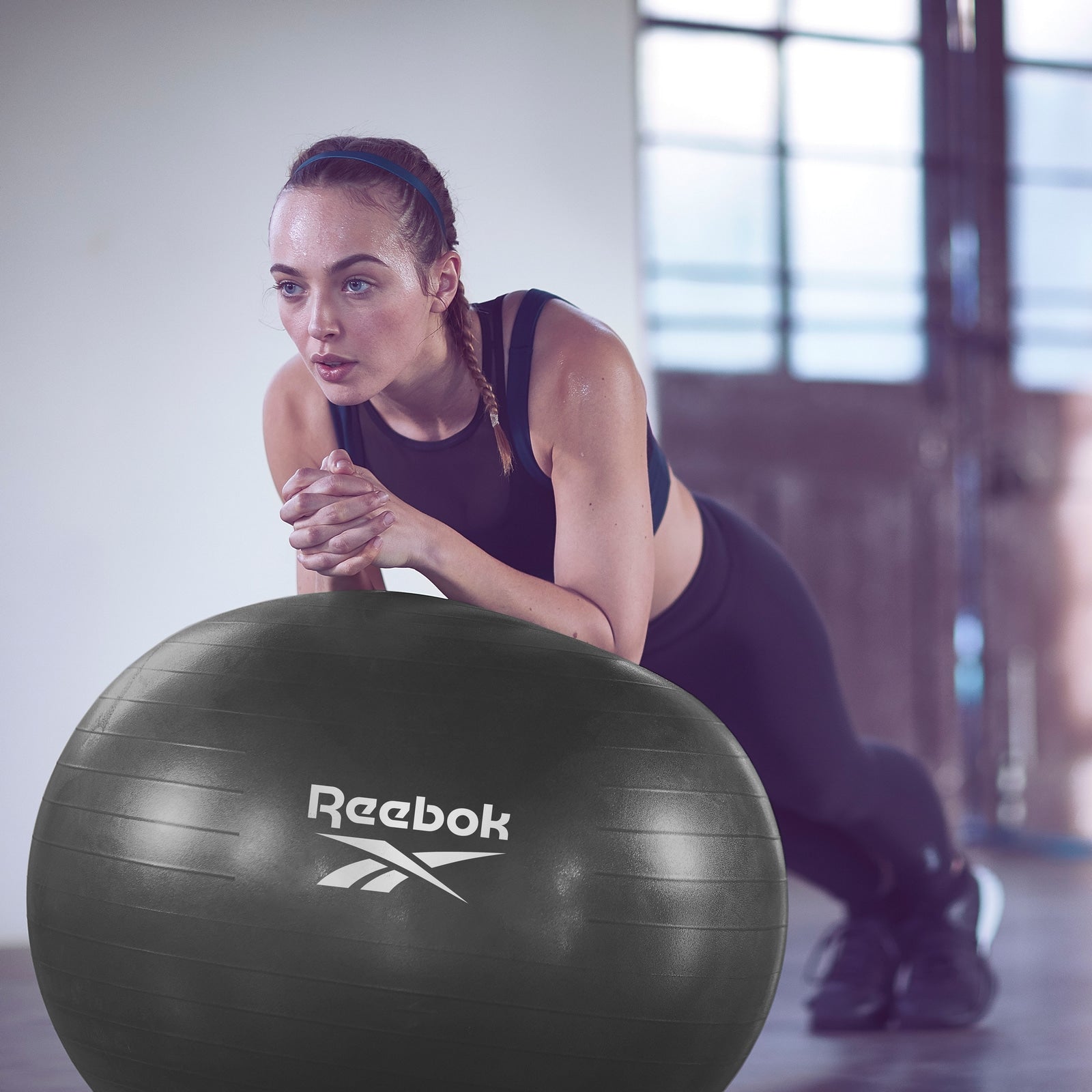 REEBOK GYMNASTICKÝ MÍČ 55 CM ČERNÝ RAB-12015BK
