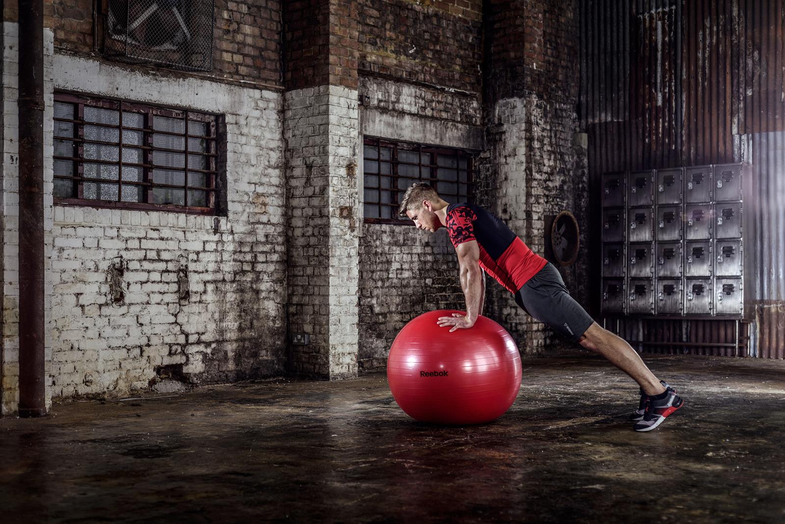 REEBOK GYMNASTICKÝ MÍČ 65 CM ČERVENÝ RAB-12016RD
