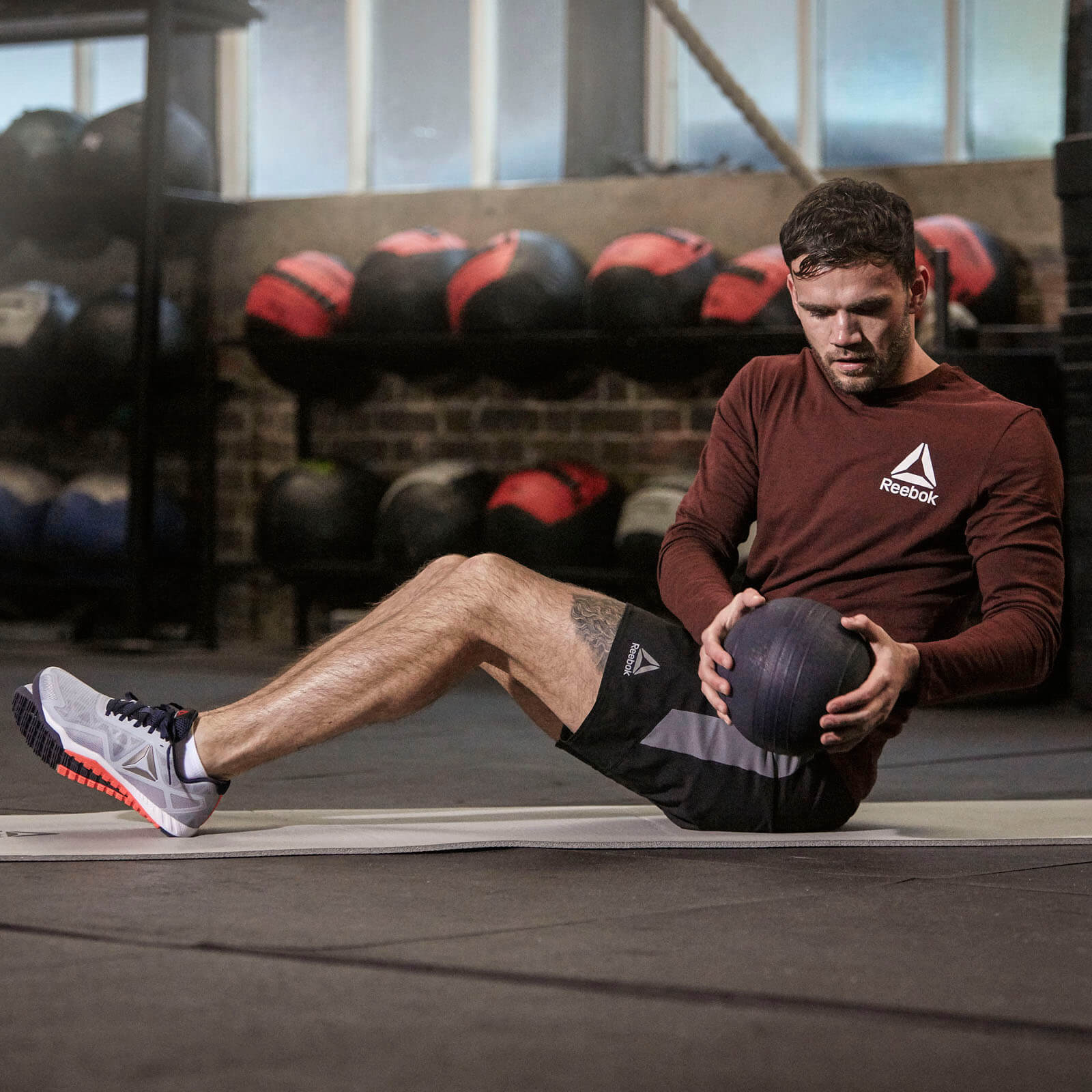 REEBOK TRAINING MAT 7 MM GREY RAMT-11014GR