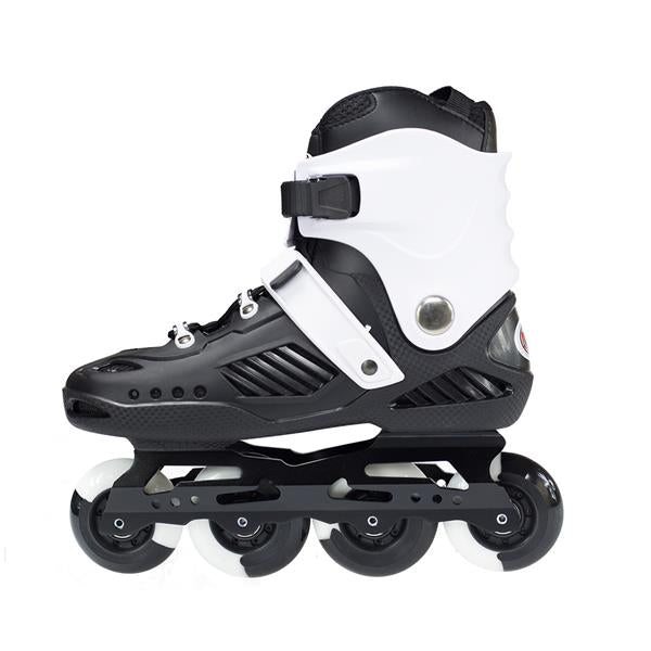 NA12333 BLACK AND WHITE SIZE 43 NILS EXTREME SLALOM SKATES