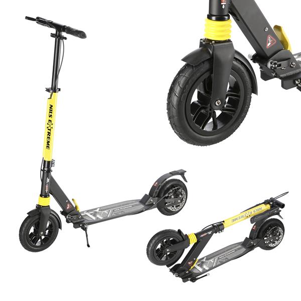 HM208T BLACK-YELLOW SCOOTER WITH DISC BRAKE NILS EXTREME