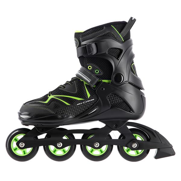 NA9022 BLACK/GREEN SIZE 43 NILS EXTREME ROLLER SKATES