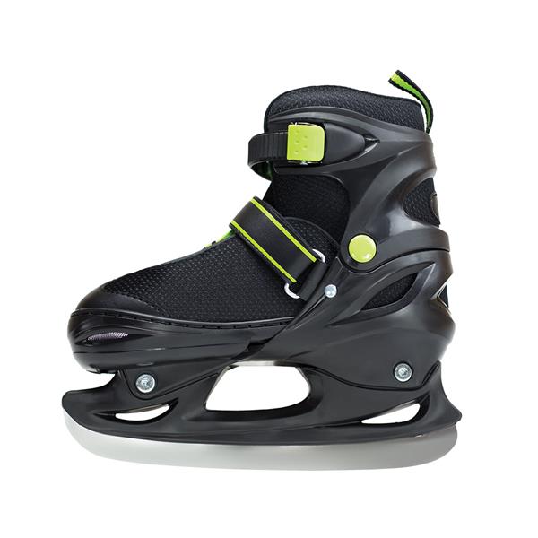 NH7104 A BLACK/GREEN SIZE S NILS EXTREME HOCKEY SKATES