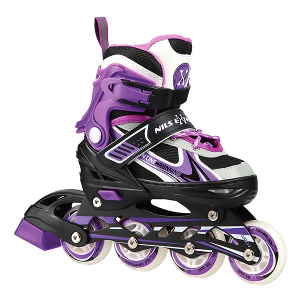 NH18188 A 2in1 VIOLET SIZE M(34-38) SKATING BLADES WITH HOCKEY BOARD NILS EXTREME