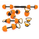 SGZ230 (2 PARTS) PRO SET 6IN1 WEIGHT SET RUBBER COVERED 30KG HMS