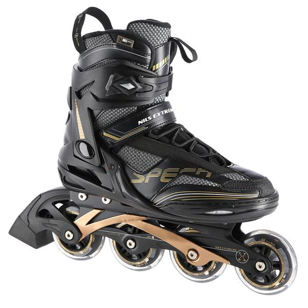 NA2150 BLACK-GOLD SIZE 42 NILS EXTREME ROLLER SKATES