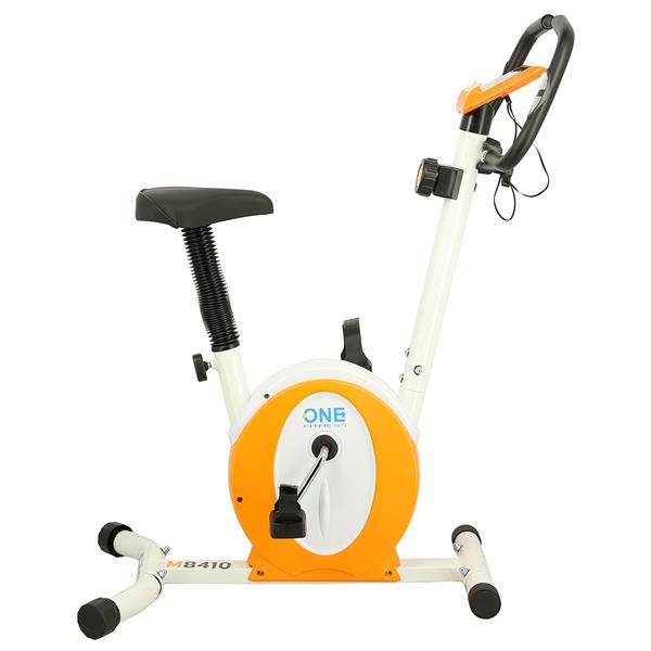 M8410 WHITE-ORANGE ONE FITNESS MAGNETIC BIKE