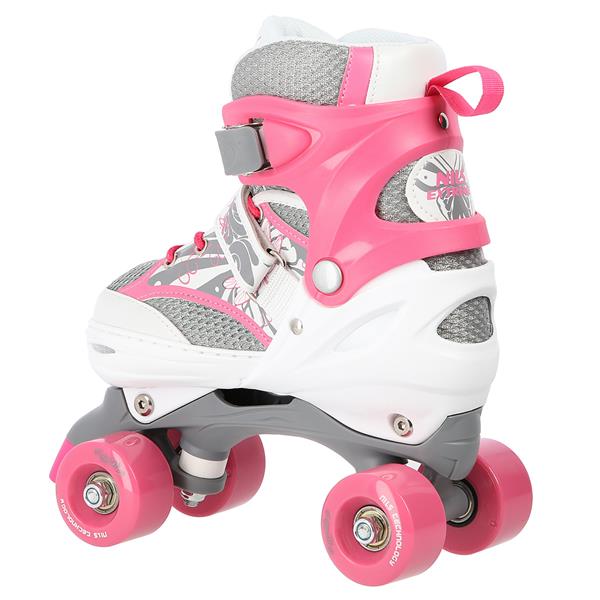 NQ1002 PINK-WHITE SIZE S (31-34) NILS EXTREME ROLLER SKATES