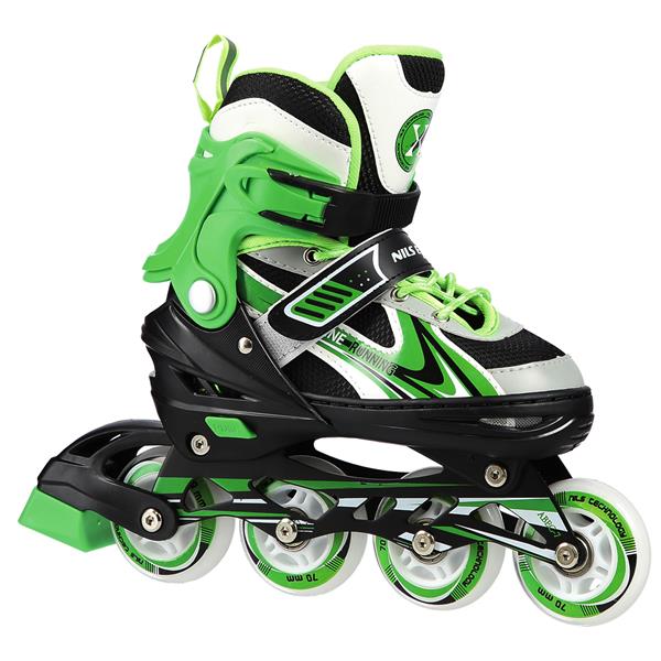 NH18188 A 2in1 GREEN SIZE M(34-38) SKATING BLADES WITH HOCKEY BOARD NILS EXTREME