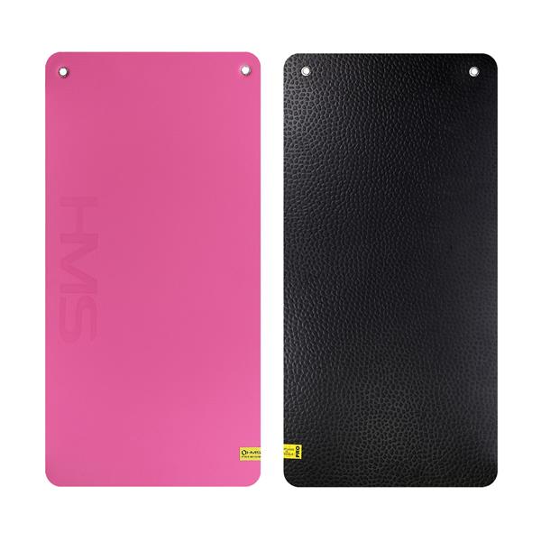 MFK02 PINK-BLACK CLUB FITNESS MAT WITH HOLES HMS PREMIUM