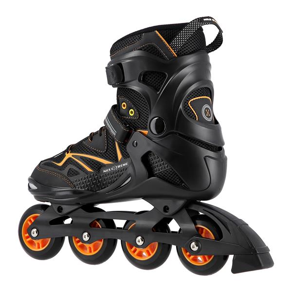 NA9022 BLACK/ORANGE SIZE 38 NILS EXTREME INLINE SKATES