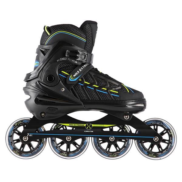 NA1128 BLACK-LIME SIZE M (35-38) NILS EXTREME INLINE SKATES